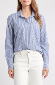 beachlunchlounge Kenna Pearly Bead Shirt