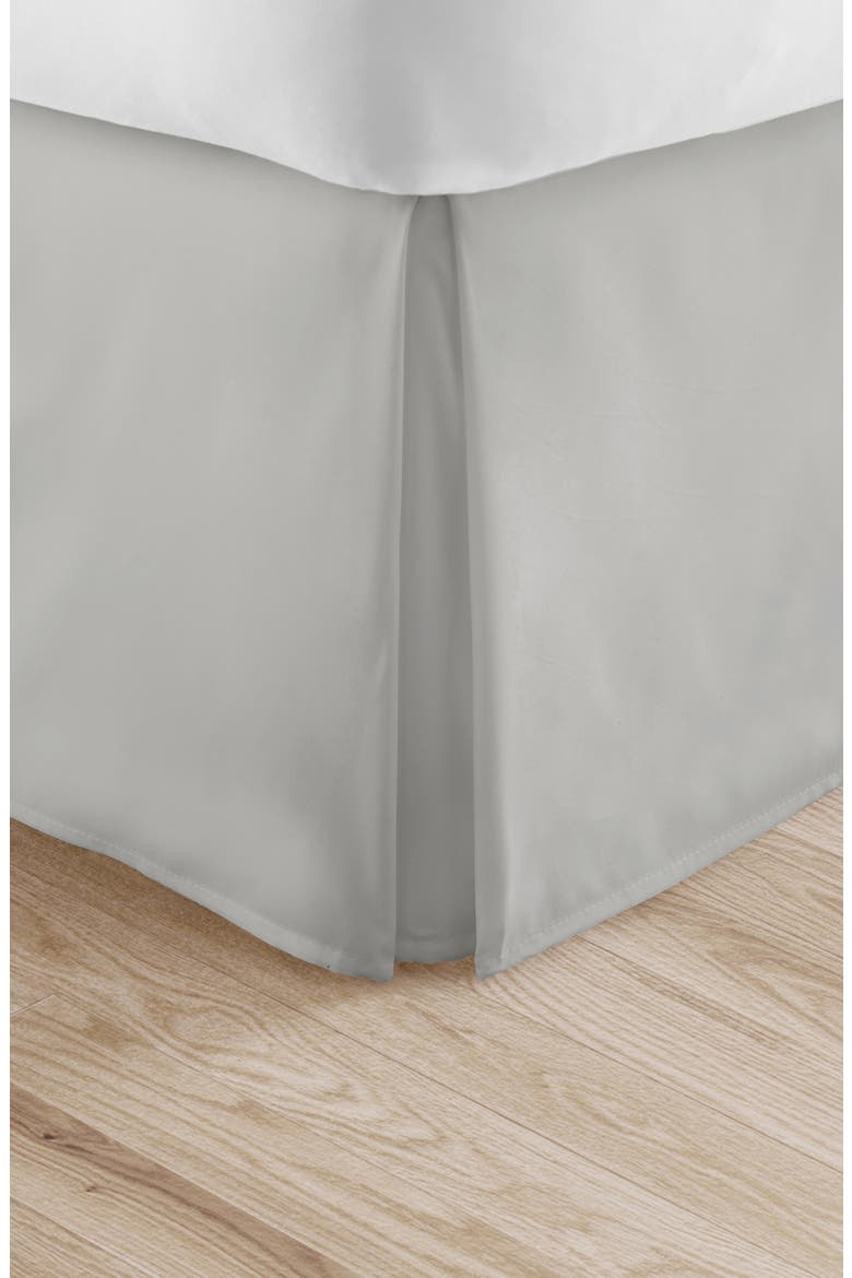 Premium Pleated Dust Ruffle Bed Skirt, Main, color, LIGHT GRAY