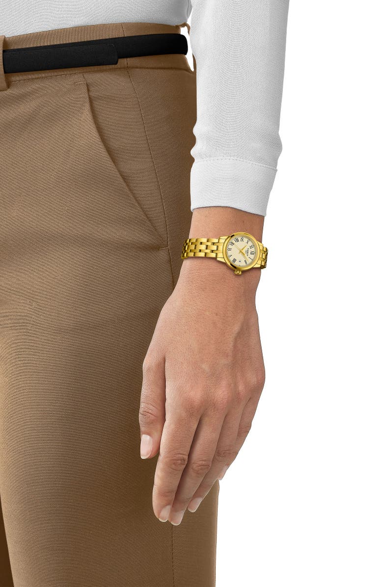 Tissot Classic Dream Bracelet Watch, 28mm, Alternate, color, Ivory