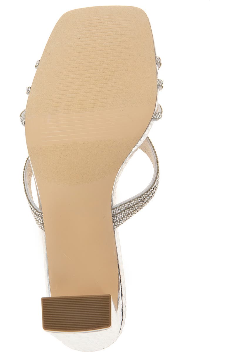 XOXO Fanny Rhinestone Strap Slide Sandal, Alternate, color,