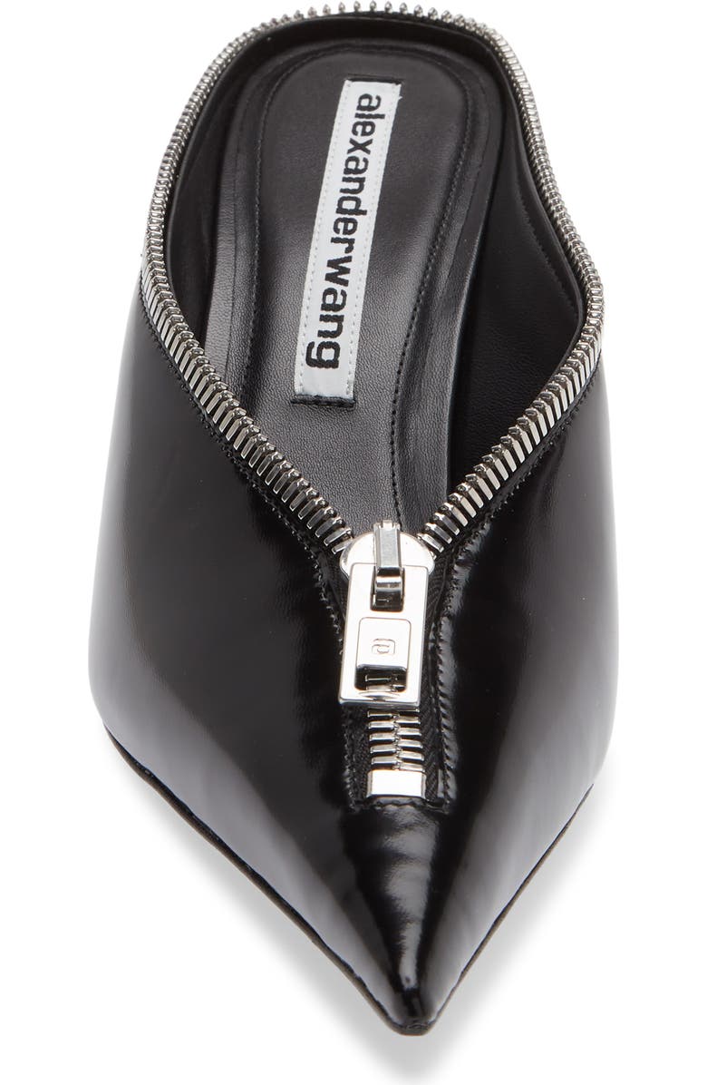 Alexander Wang Akila Zip Pointed Toe Mule Pump, Alternate, color, Black