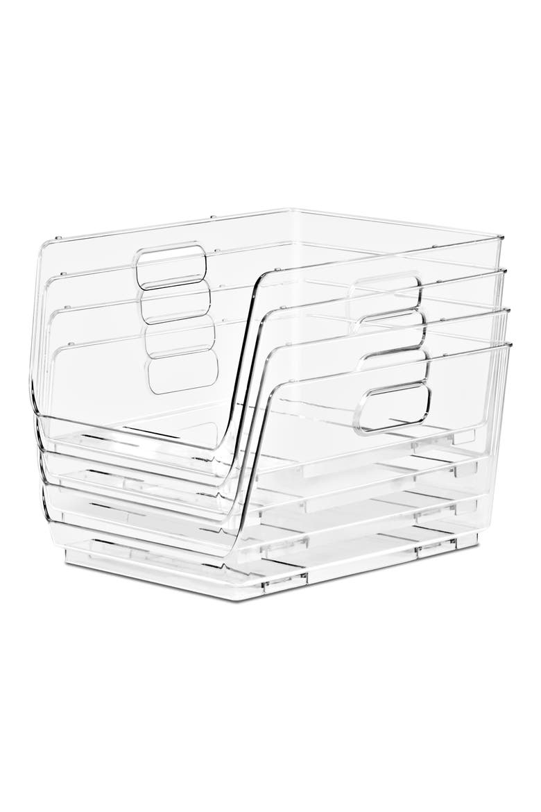 6-Pack Stackable Open Front Bins, Alternate, color, NO COLOR
