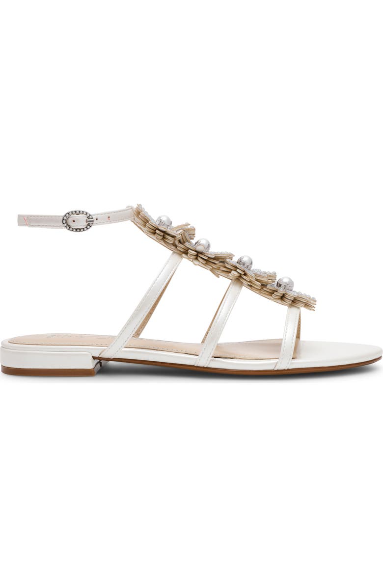 Betsey Johnson Joyce Ankle Strap Sandal, Alternate, color, Ivory