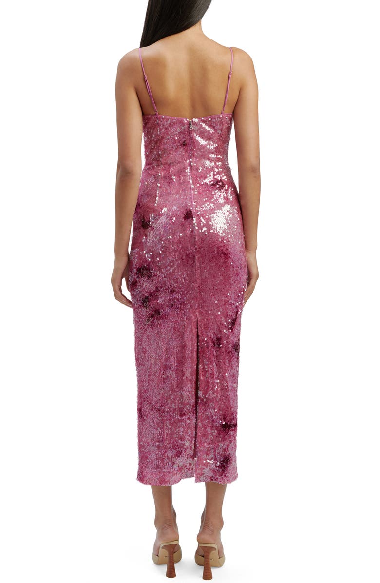 Bardot Infinite Sequin Cocktail Midi Dress, Alternate, color,