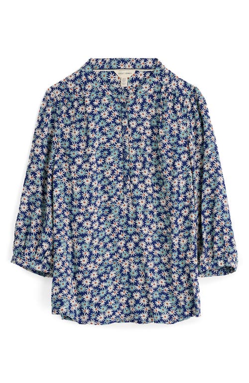 Seasalt Cornwall Willow Patch Print Shirt In Blue