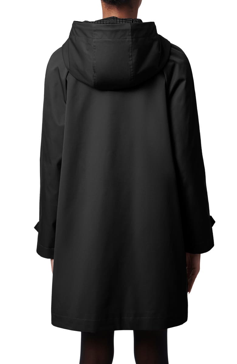 Bernardo Water Resistant Hooded Jacket, Alternate, color, Black