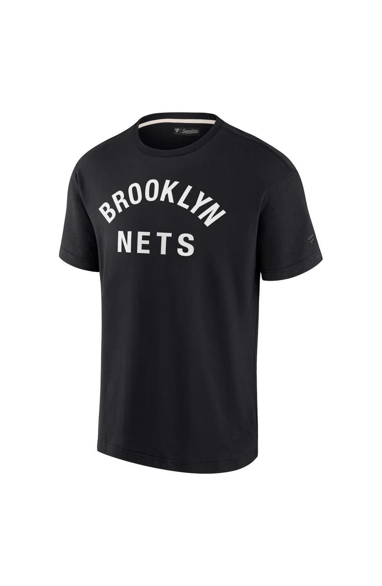 Fanatics Signature Unisex Fanatics Signature Black Brooklyn Nets Elements Super Soft Short Sleeve T-Shirt, Alternate, color, Black