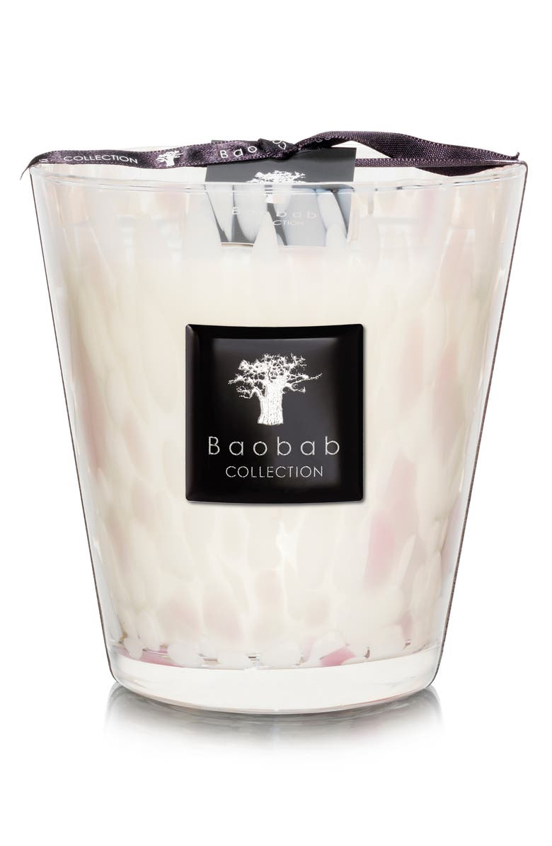 Baobab Collection White Pearls Candle, Main, color, Orchid/ Freesia/ Musk