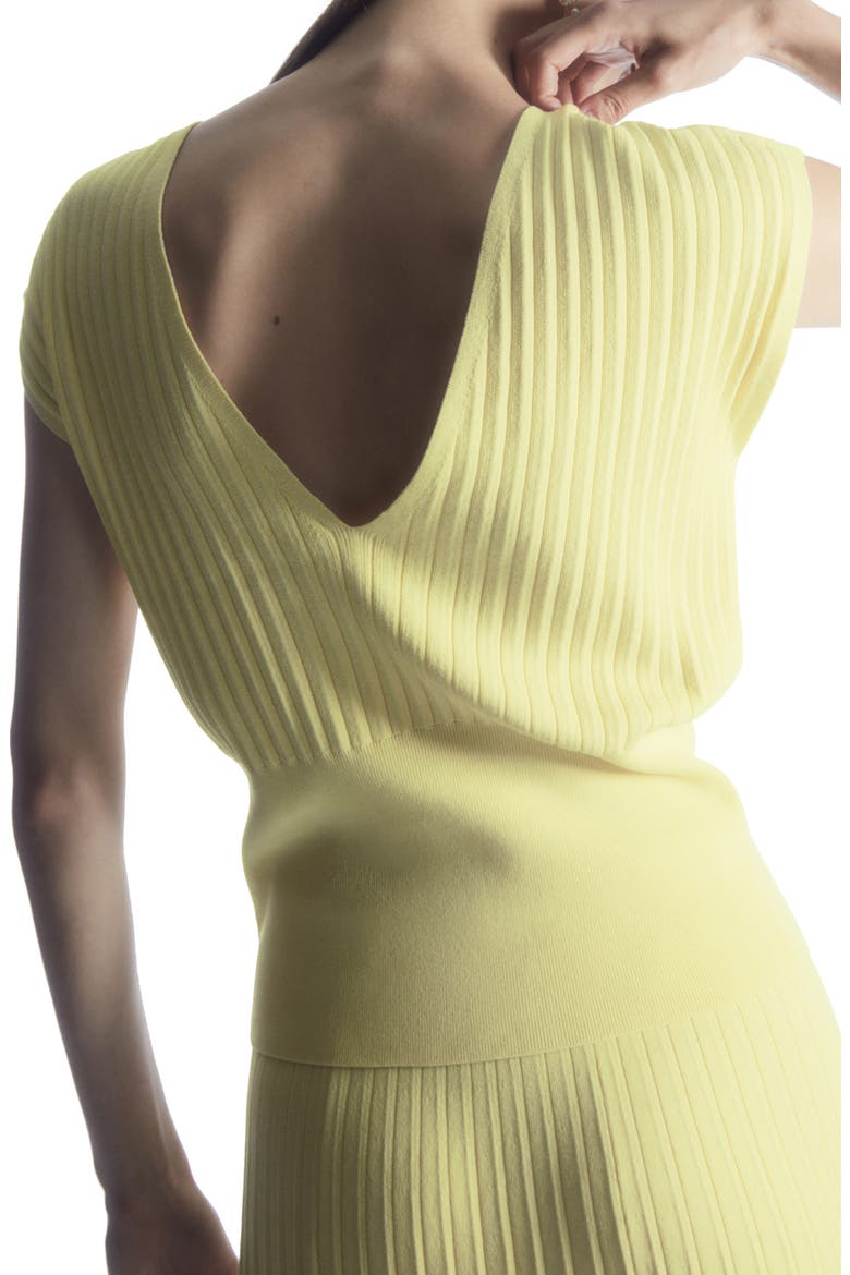 Rib Knit Top, Alternate, color, YELLOW LIGHT KY