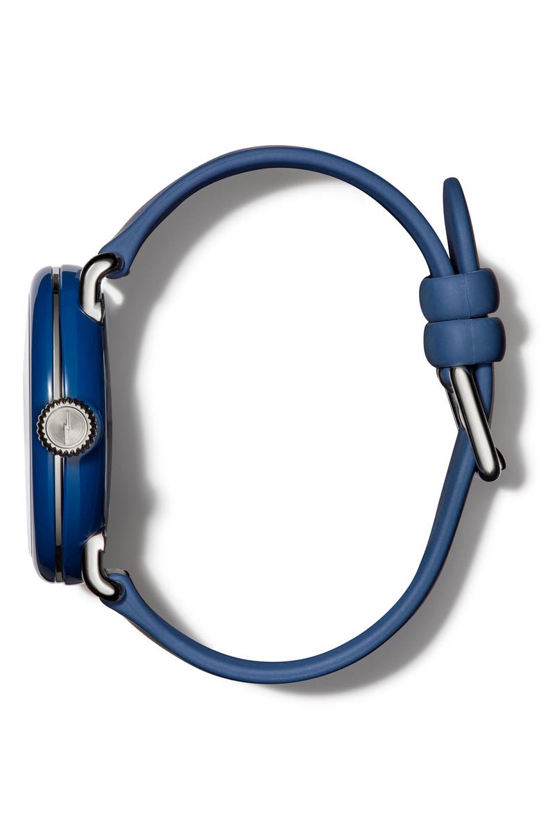 Shinola Detrola The Honcho Silicone Strap Watch, 43mm, Alternate, color, 