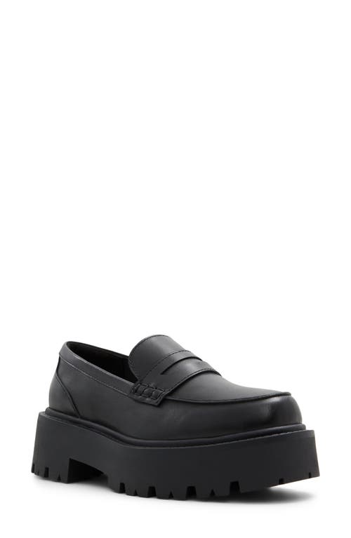 Aldo Cadaycia Platform Penny Loafer In Black