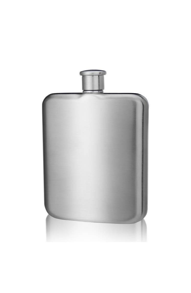 Innovine Brushed Stainless Steel Flask, Main, color,