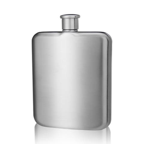 Brushed Stainless Steel Flask