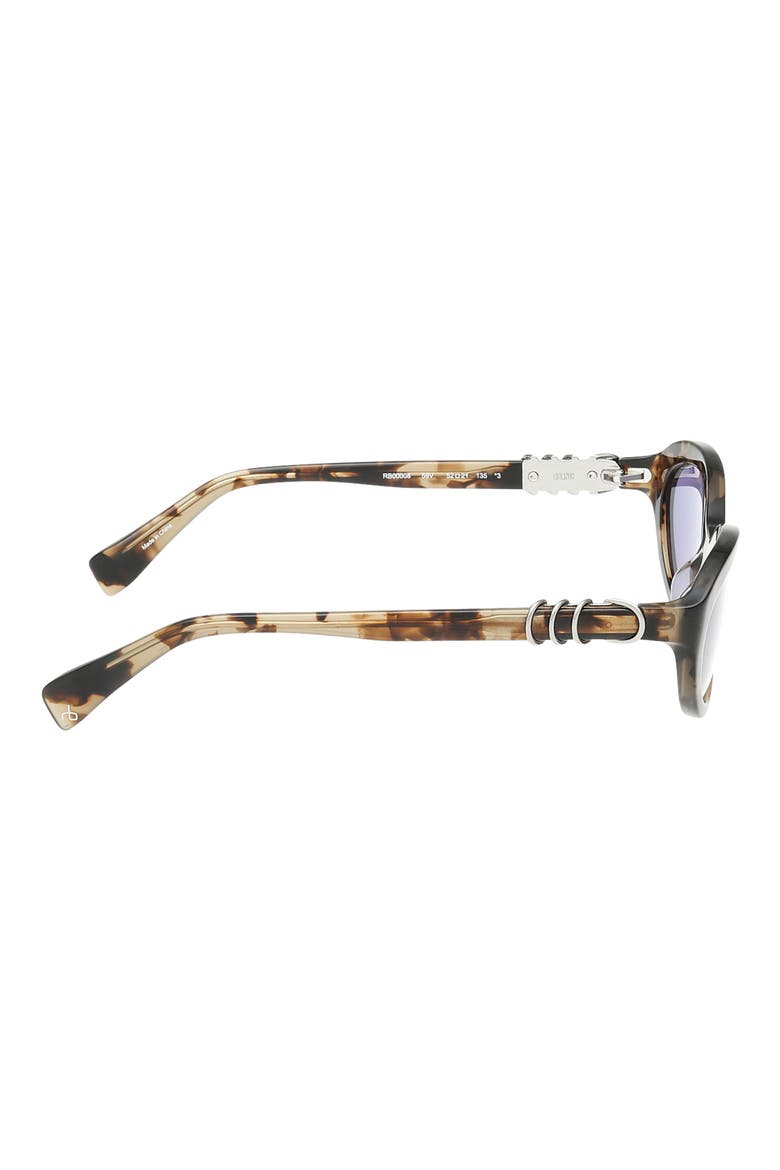 52mm Oval Sunglasses, Alternate, color, SHINY TAN CRYSTAL TORT BLUE LE