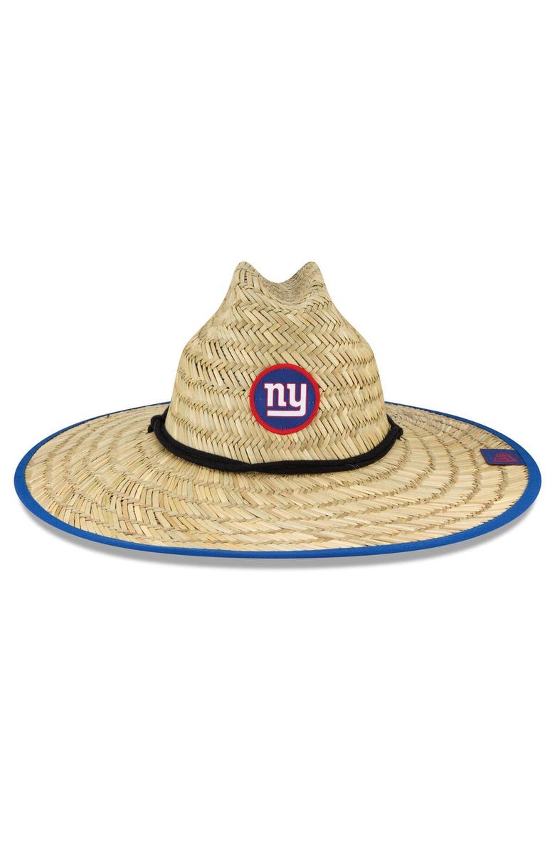 New Era Men's New Era Natural New York Giants NFL Training Camp Official Straw Lifeguard Hat, Alternate, color, Natural