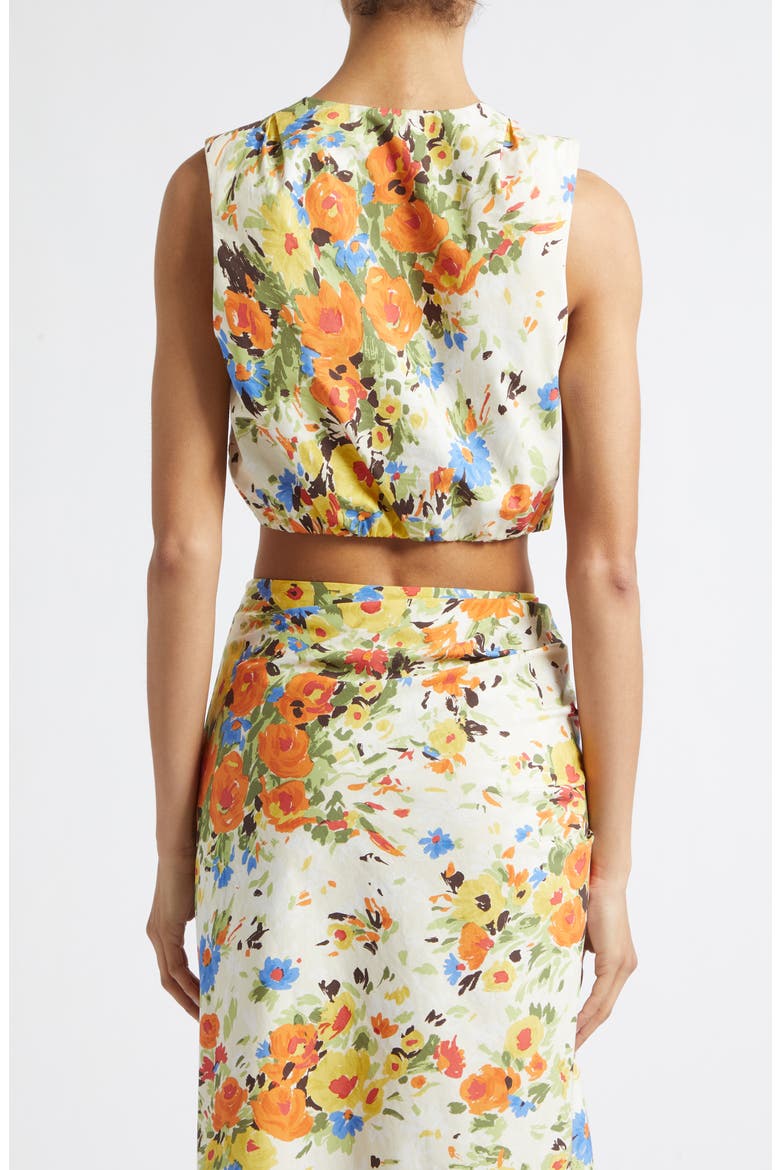 Brooklyn Cotton Top, Alternate, color, BUTTER/ POPPY MULTI
