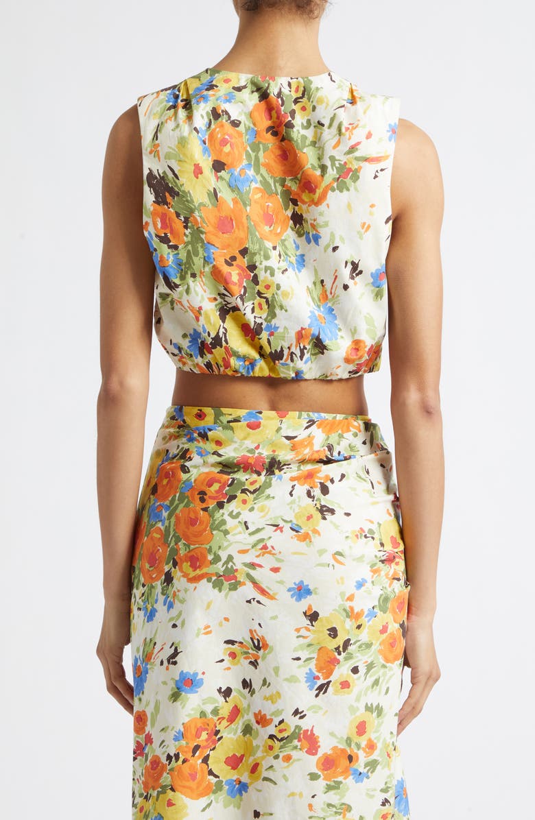 A.L.C. Brooklyn Cotton Top, Alternate, color, Butter/ Poppy Multi