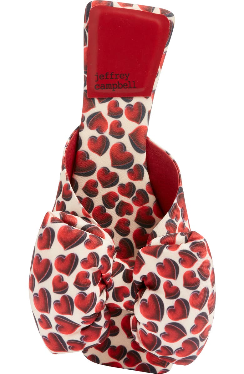 Jeffrey Campbell Sweetie Slide Sandal, Alternate, color, Red Hearts