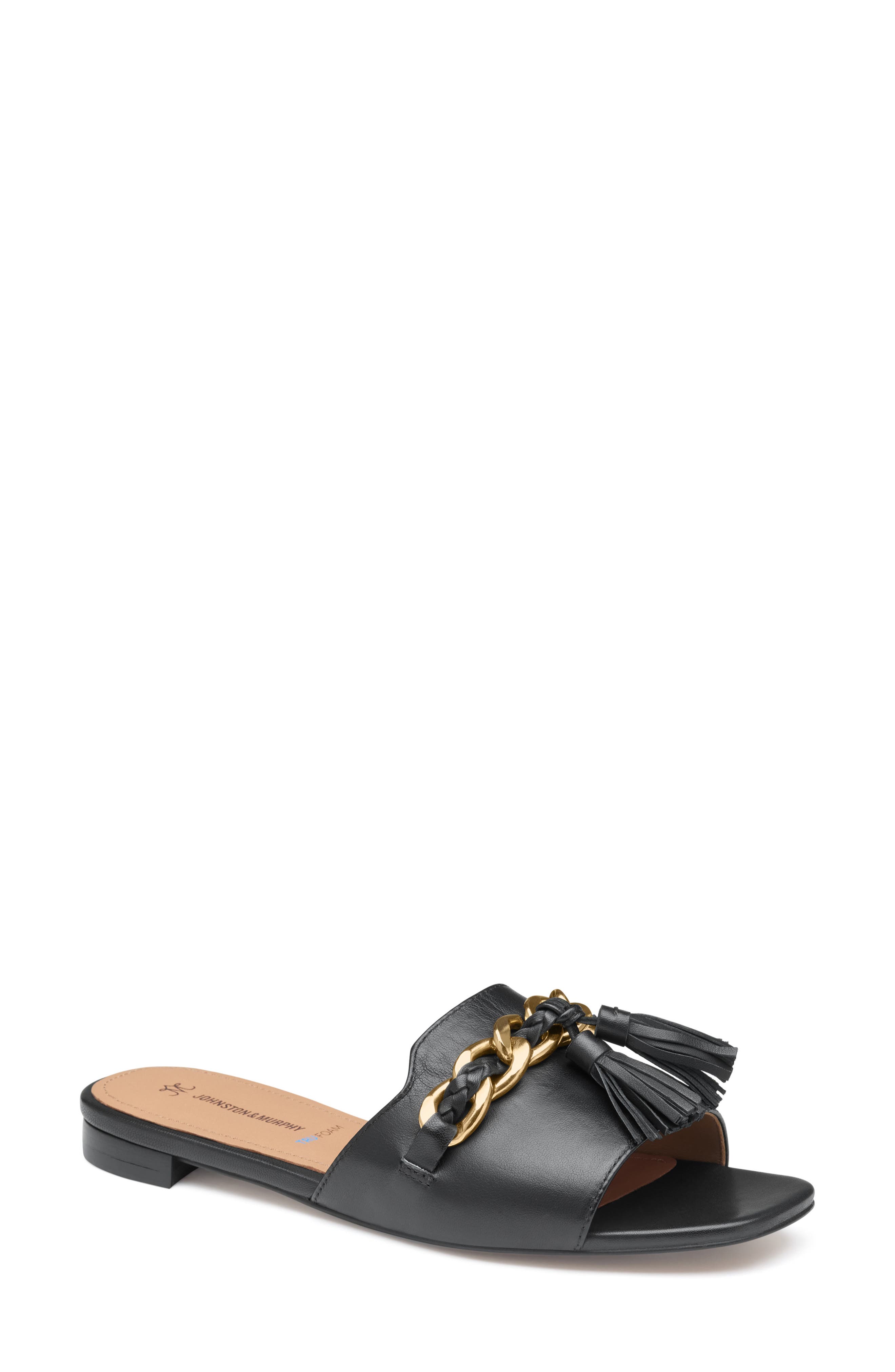 Johnston & Murphy Lilly Slide Sandal, Main, color, 
