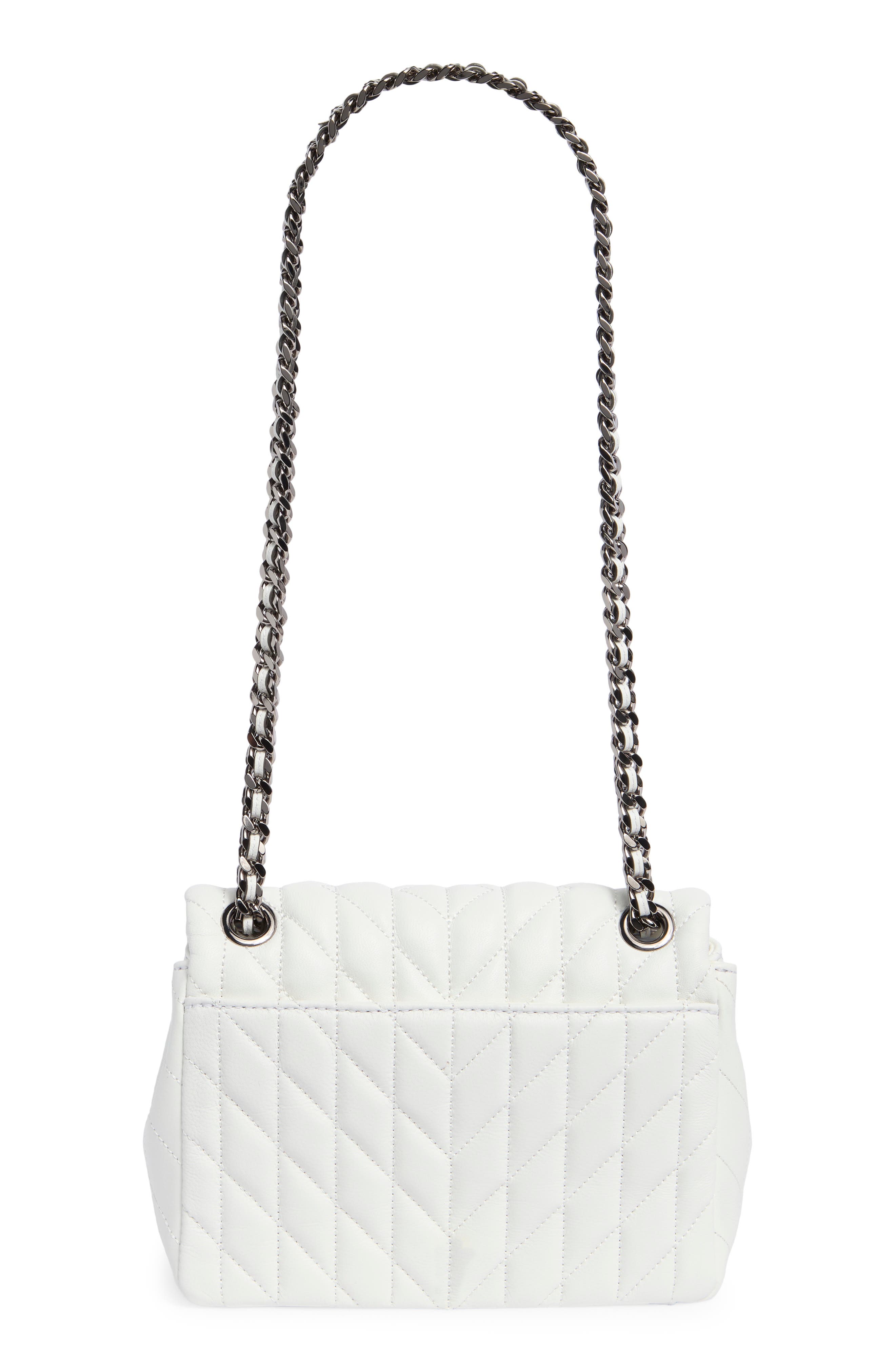 Lafayette Quilted Leather Crossbody Bag, Alternate, color, WINTER WHITE