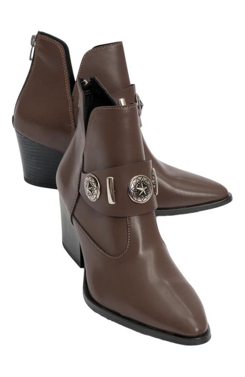 Kenda Buckle Block Heel Boot