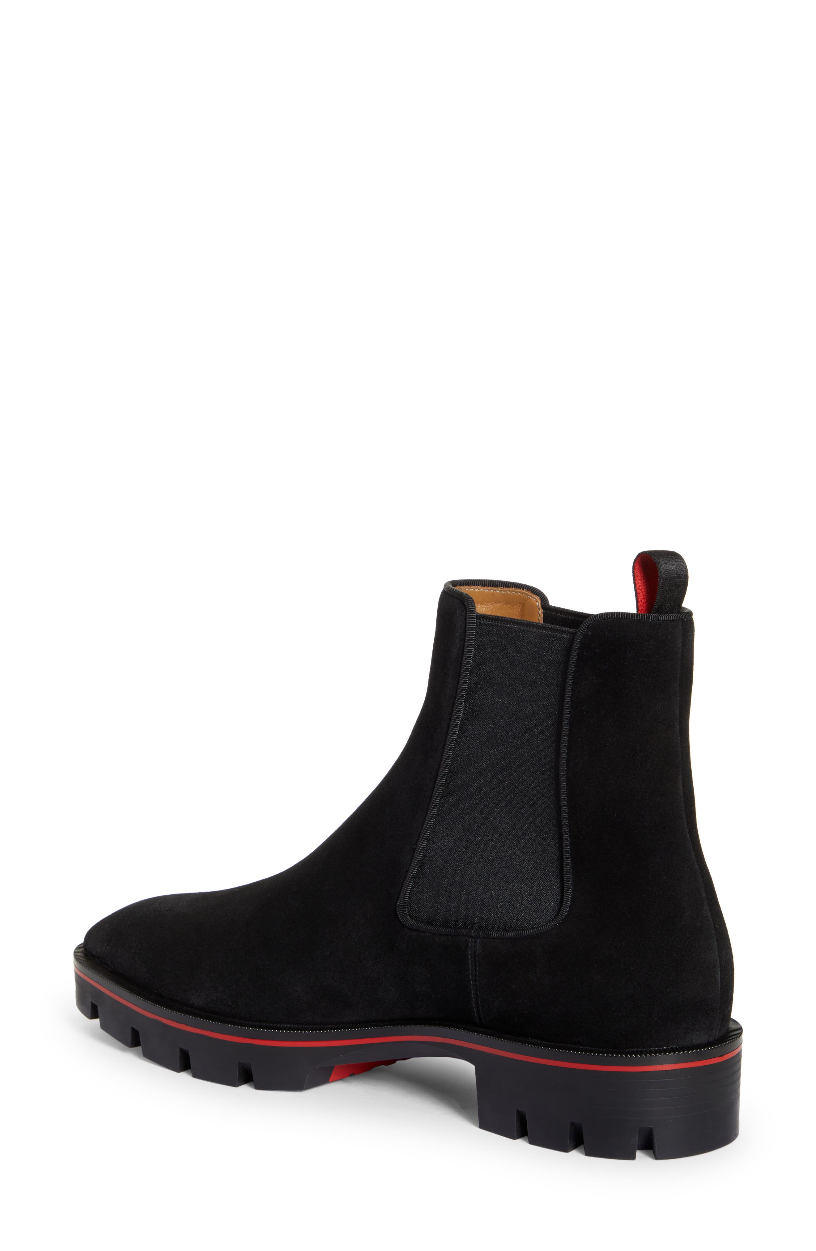 Christian Louboutin Alpinsol Chelsea Boot, Alternate, color, Bk01-Black
