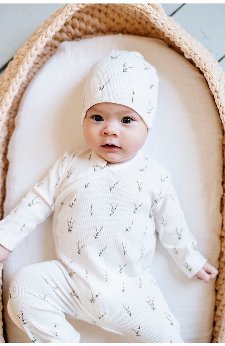 Ely's & Co. Baby Cotton Ribbed Zipper Footie, Alternate, color, Lilac