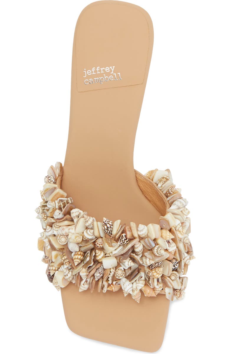 Jeffrey Campbell Shellbi Slide Sandal, Alternate, color, Natural Multi