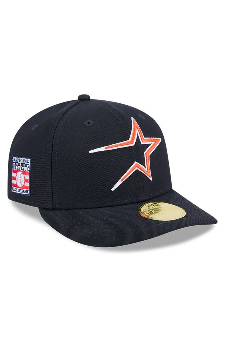 New Era Men's New Era Navy Houston Astros Baseball Hall of Fame 59FIFTY Low Profile Fitted Hat, Alternate, color, 