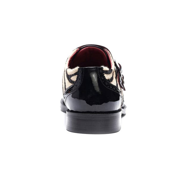 CARLOS SANTANA Kai Double Monk, Alternate, color, Black Zebra