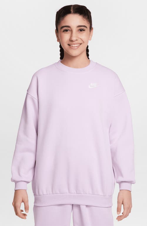 Nike Kids' Sportswear Club Fleece Sweatshirt In Purple