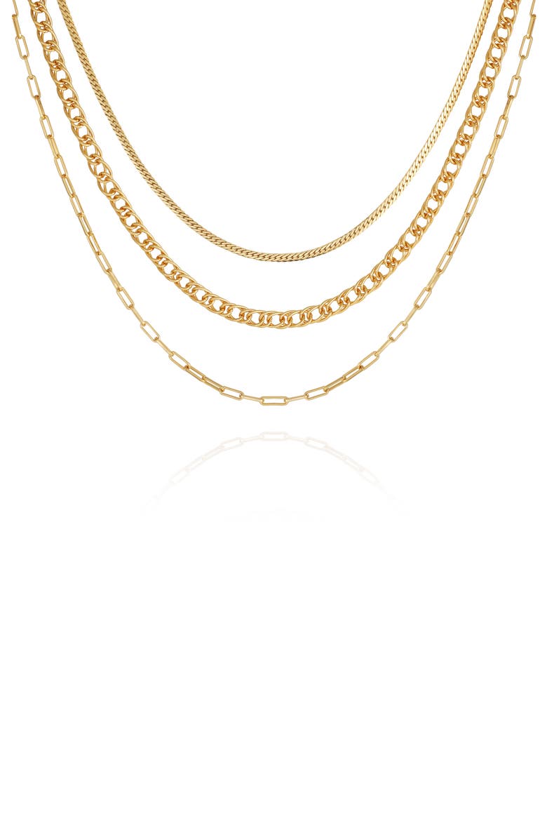 Multistrand Necklace, Main, color, GOLDTONED