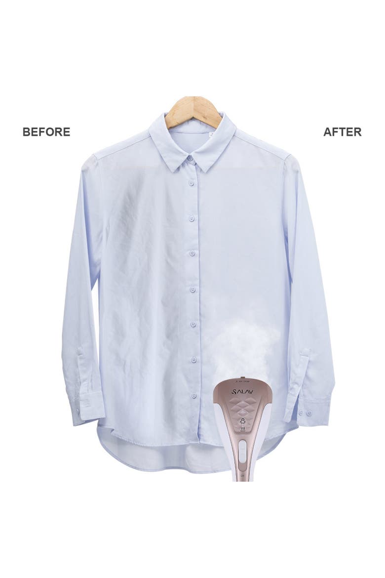 Rose Gold HS-100 Duopress Hand Held Garment Steamer & Iron, Alternate, color, SILVER