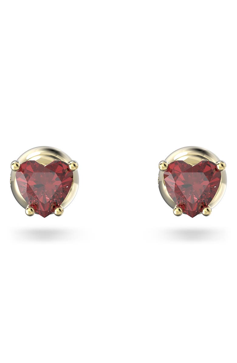 Swarovski Chroma Heart Stud Earrings, Main, color, 