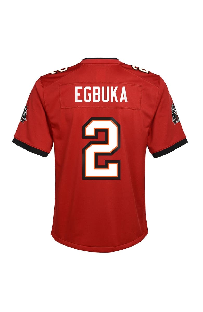 Nike Youth Nike Emeka Egbuka Red Tampa Bay Buccaneers Team Game Jersey, Alternate, color, Red