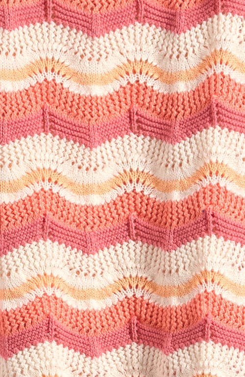 Next Kids' Striped Open Knit Set In Neutral