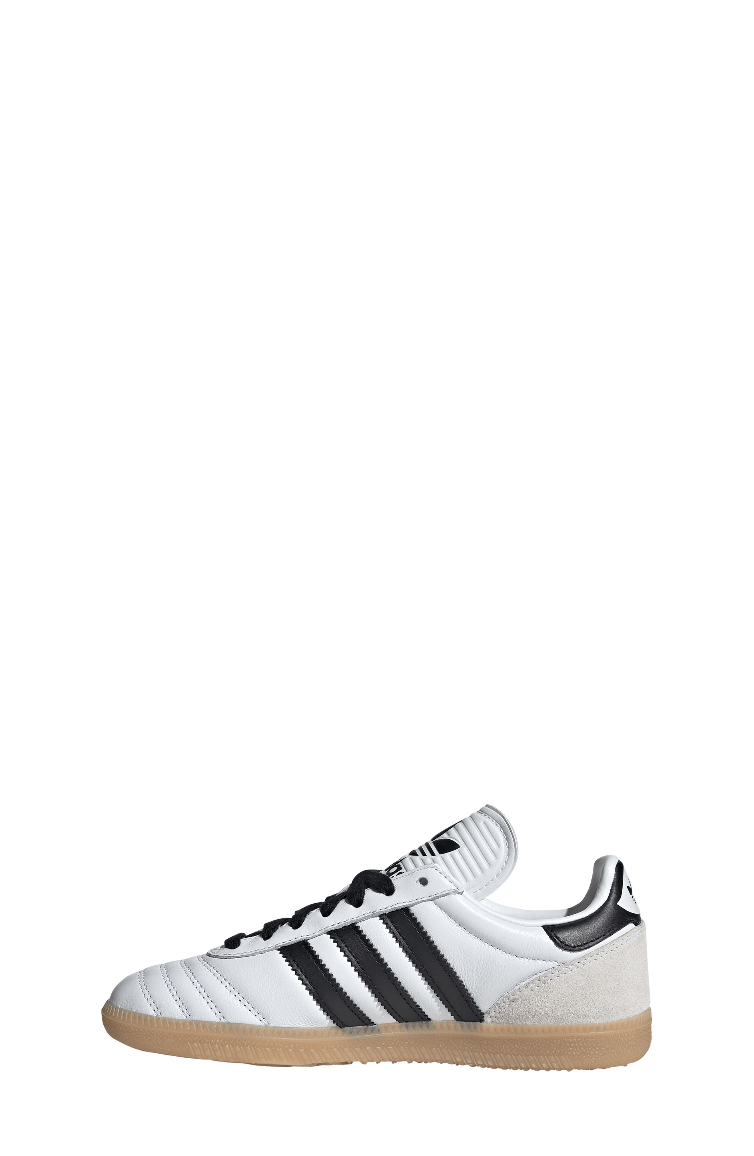 adidas Kids' Samba JP Sneaker, Alternate, color, White/ Black/ Gum