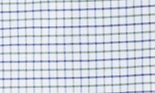 Vineyard Vines Kids' Wauwinet Tattersall Check Performance Cotton Blend Button-down Shirt In Blue