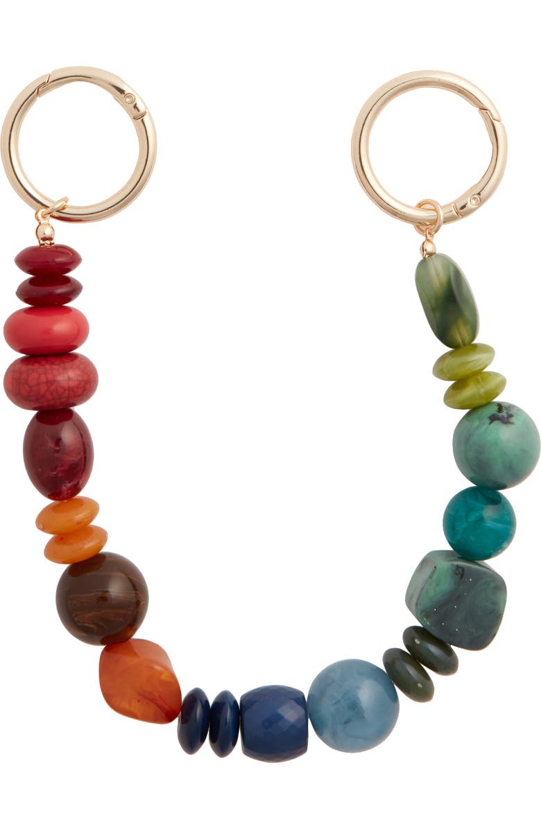 Chelsea28 Beaded Chain Bag Strap, Main, color, Rainbow Multi- Gold