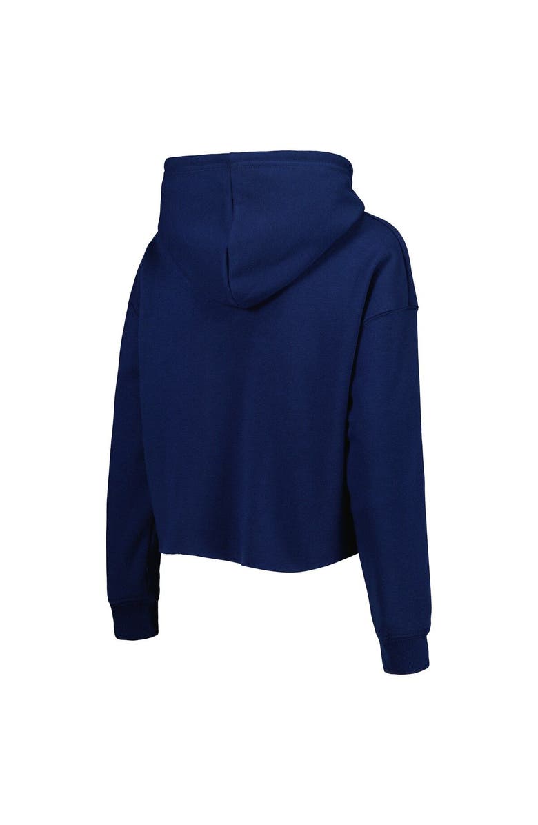 CUCE Women's Cuce College Navy Seattle Seahawks Crystal Logo Cropped Pullover Hoodie, Alternate, color, Navy