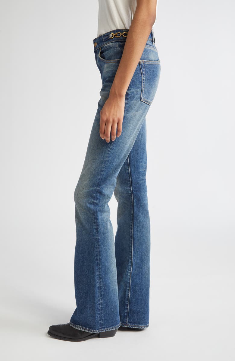 Golden Goose Journey Stretch Denim Bootcut Jeans, Alternate, color, Blue