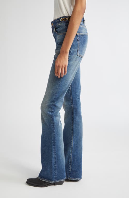 Golden Goose Journey Stretch Denim Bootcut Jeans In Blue