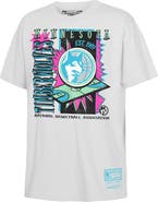Mitchell & Ness Youth Mitchell & Ness White Minnesota Timberwolves Neon Court Shock T-Shirt