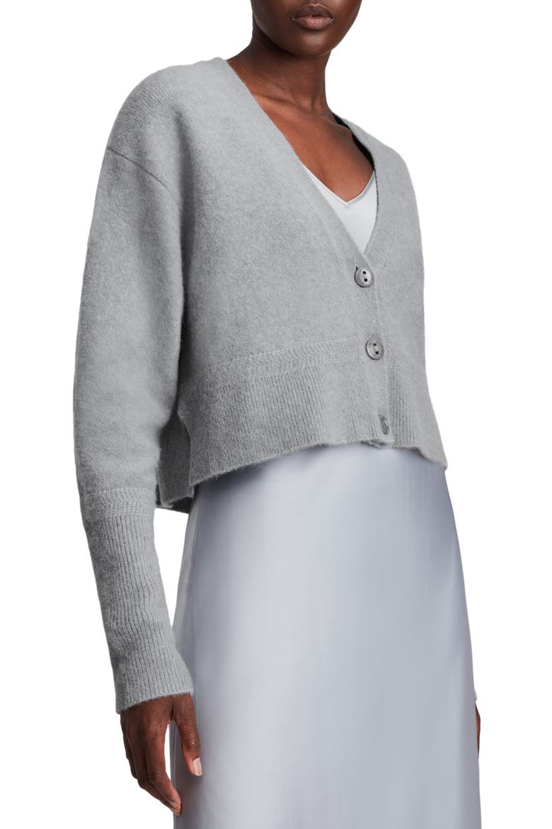 Vika Alpaca & Wool Blend Cardigan, Main, color, THUNDER GREY