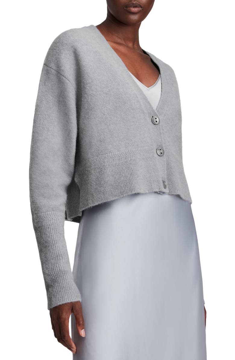 AllSaints Vika Alpaca & Wool Blend Cardigan, Main, color, 