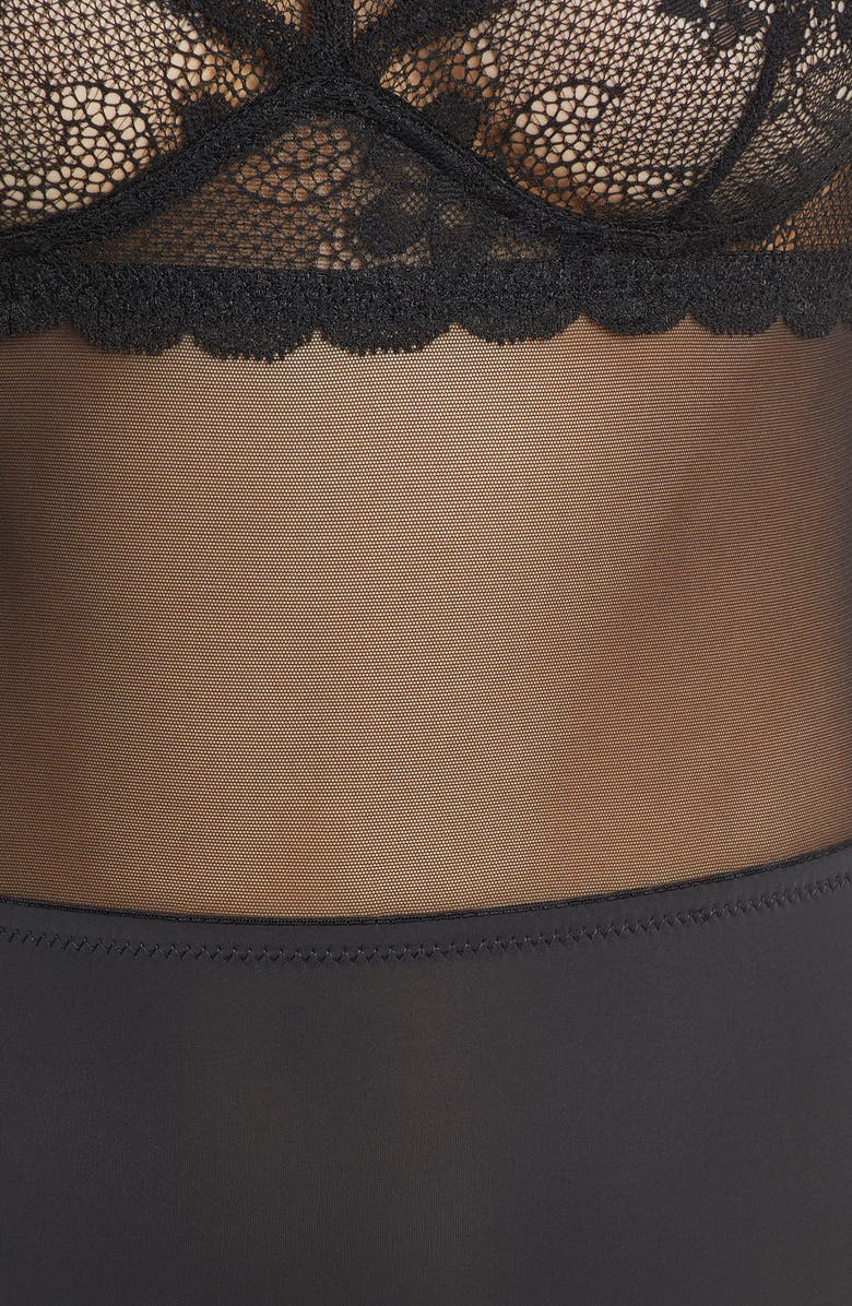 JASON WU GREY Jason Wu Collection Classic Lace Underwire Thong Bodysuit, Alternate, color, 