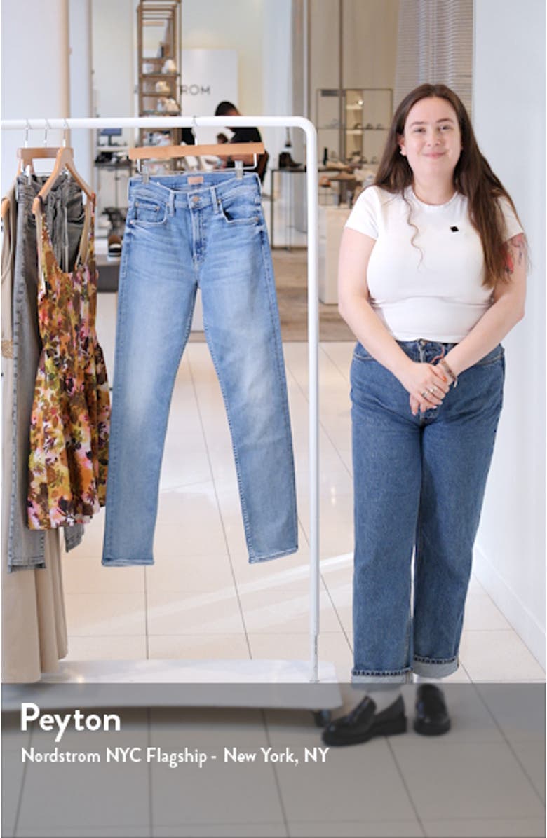 Rider Skimp High Waist Straight Leg Jeans, sales video thumbnail