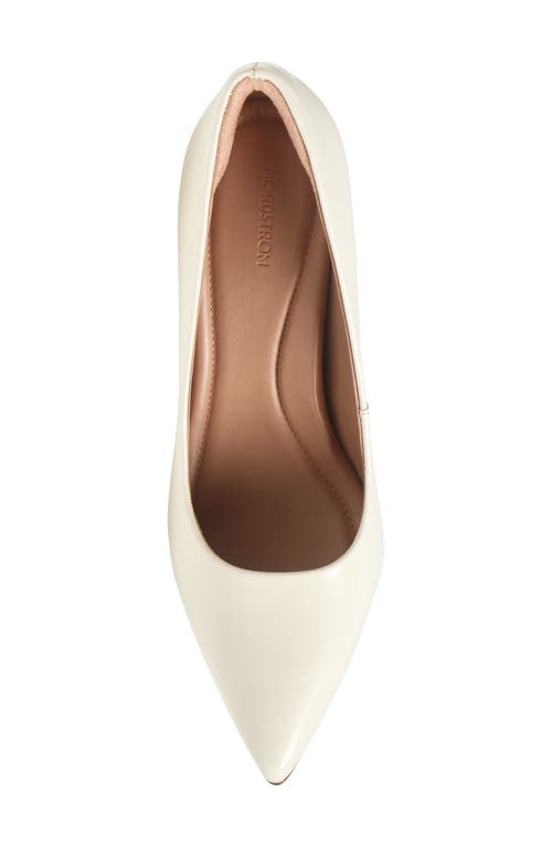 Nordstrom Poppy Pointed Toe Pump In Ivory Vanilla