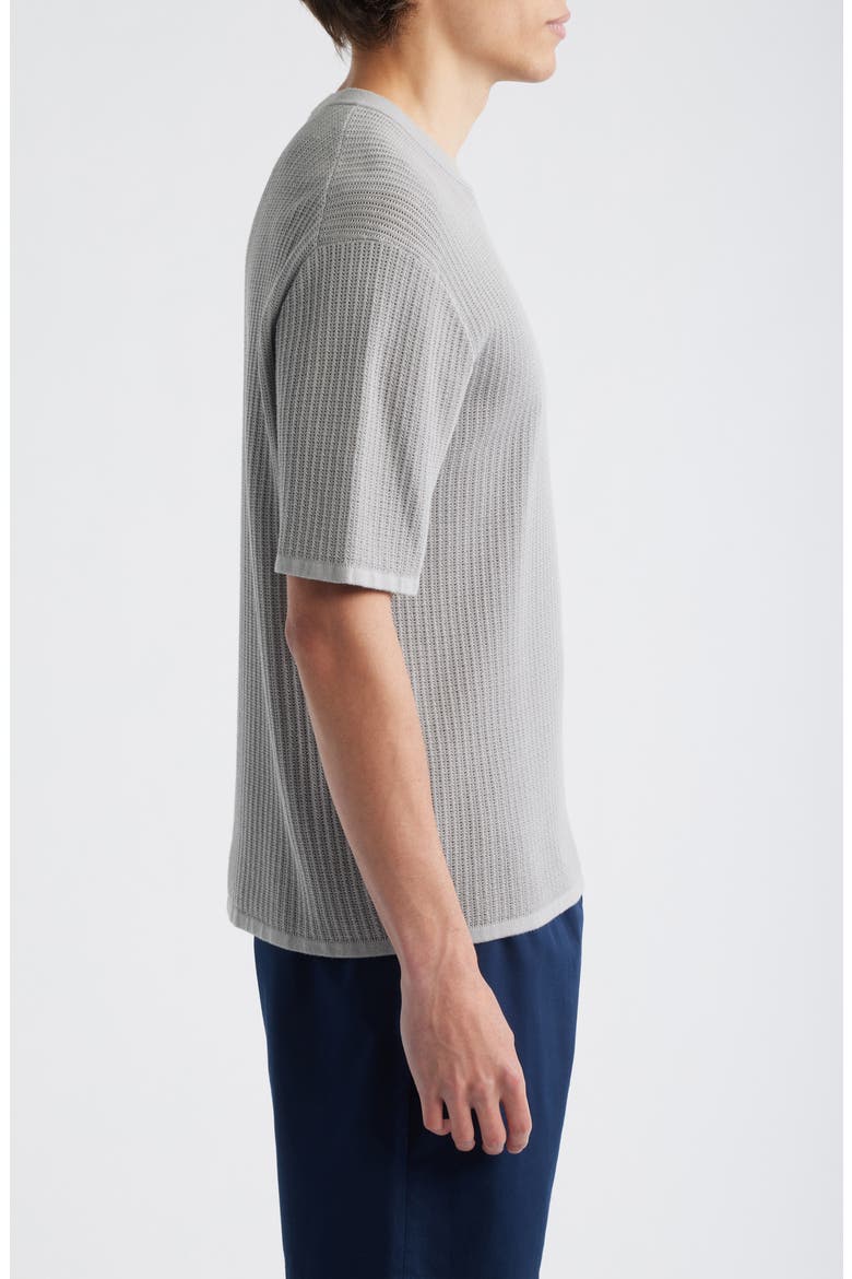 Tactile Cotton Open Stitch T-Shirt, Alternate, color, NEW DARK VAPOR