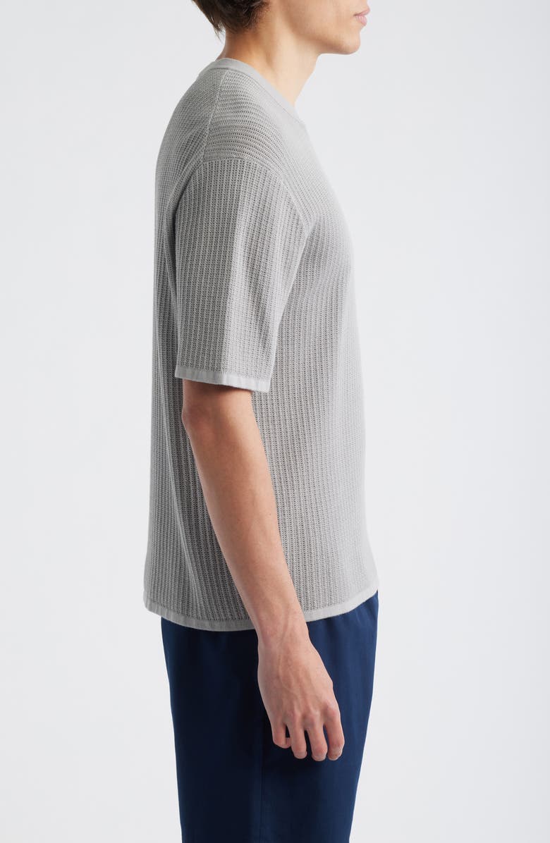 Theory Tactile Cotton Open Stitch T-Shirt, Alternate, color, New Dark Vapor